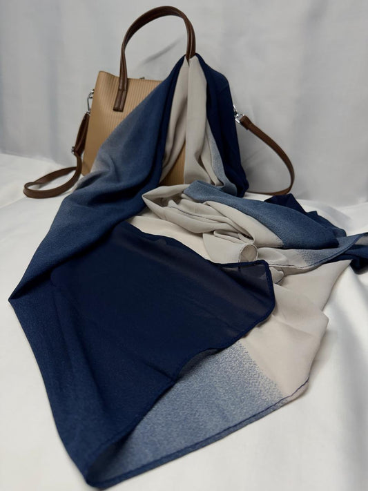 Double Coloured Georgette